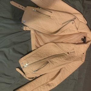 Pink forever 21 leather jacket